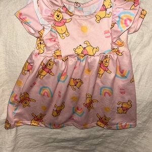 Disney Baby Pink Dress with Winnie the Pooh